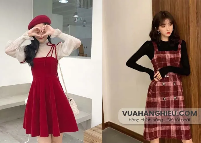 Váy len đỏ nữ ChenHua đầm len noel QC đẹp VT23 - Đầm, váy nữ |  ThờiTrangNữ.vn