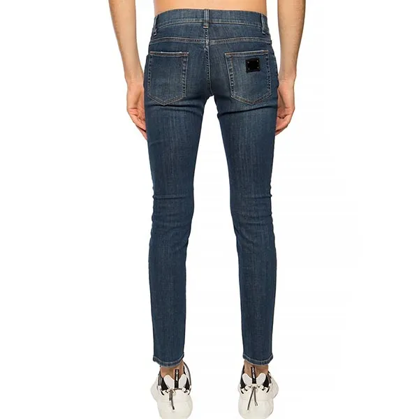 Quần Jeans Nam Dolce & Gabbana D&G Tag Skinny GY07LD G8BY6 S9001 Màu Xanh - Thời trang - Vua Hàng Hiệu
