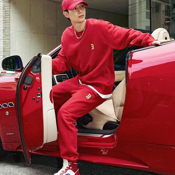 Quần Jogger MLB Boston Red Sox 3APTB0626-43WIS Màu Đỏ