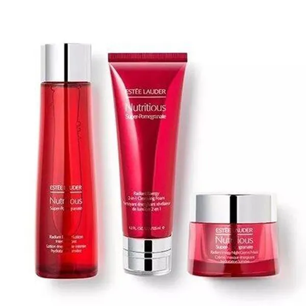Set Dưỡng Da 3 Món Estee Lauder Nutrious Detox Glow Lựu Đỏ - Mỹ phẩm - Vua Hàng Hiệu