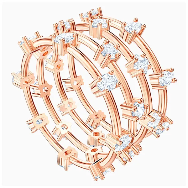 Set Nhẫn Swarovski Penélope Cruz Moonsun Cluster Ring White, Rose Gold 5486602 Màu Vàng Hồng Size 52 - Trang sức - Vua Hàng Hiệu