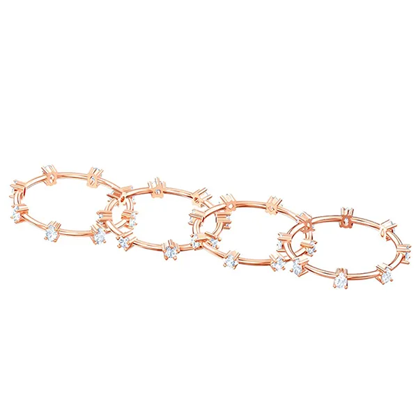 Set Nhẫn Swarovski Penélope Cruz Moonsun Cluster Ring White, Rose Gold 5486602 Màu Vàng Hồng Size 52 - Trang sức - Vua Hàng Hiệu