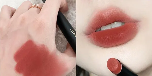 Son MAC Powder Kiss Velvet Blur Slim Dubonnet 878 Màu Đỏ Gạch - Son Môi - Vua Hàng Hiệu