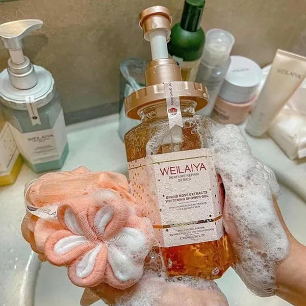 Sữa Tắm Weilaiya Hoa Hồng Damask Dưỡng Trắng Da 450ml - Mỹ phẩm - Vua Hàng Hiệu