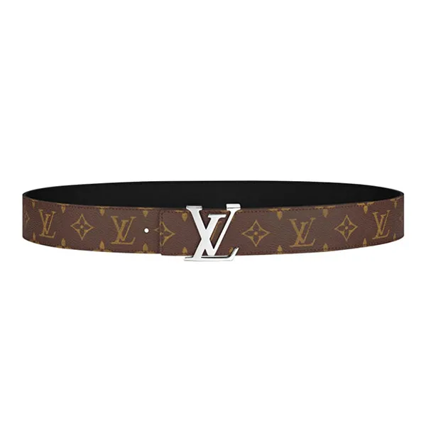 Thắt Lưng Nam Louis Vuitton LV Reversible Monogram Macassar Canvas M9821U Màu Nâu Size 90