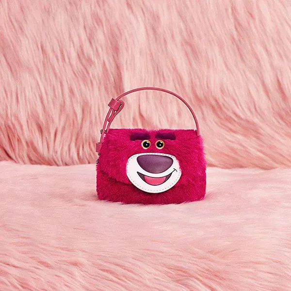 Túi Đeo Chéo Nữ Charles & Keith CNK Girls' Furry Lotso Mini Bag Fuchsia 80781946 Màu Hồng Size XXS