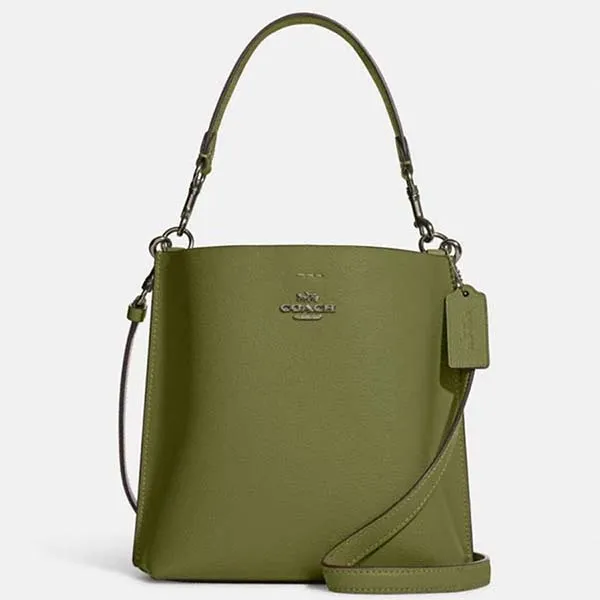 Túi Đeo Chéo Nữ Coach Mollie Bucket Bag 22 Màu Xanh Olive - Túi xách - Vua Hàng Hiệu