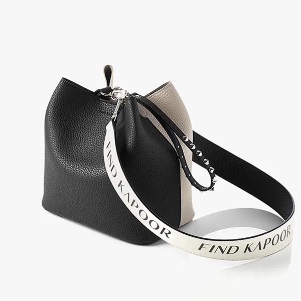 Túi Đeo Chéo Nữ Find Kapoor Pingo Bag 20 Basic Lettering FBPB20BKC98F01 Màu Đen Trắng