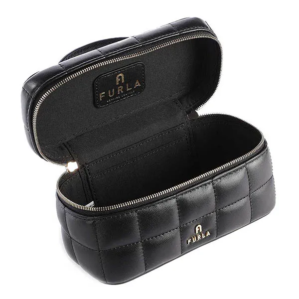 Túi Đeo Chéo Furla Crossbody Bag Fine Grain Leather Black Màu Đen