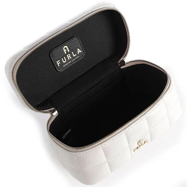 Túi Đeo Chéo Furla Crossbody Bag Fine Grain Leather Ivory Màu Trắng