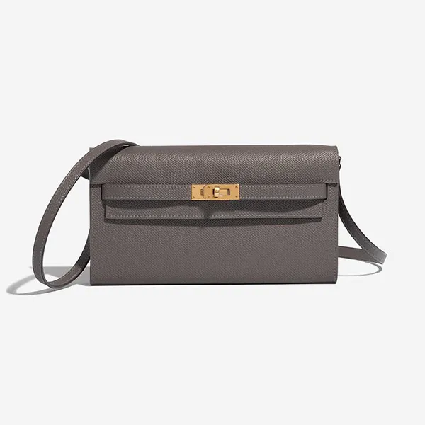 Túi Đeo Chéo Hermès K-togo Gris Meyer GHW Epsom U Màu Xám