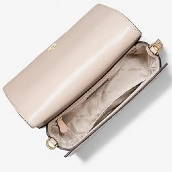 Túi Đeo Chéo Michael Kors MK 35T1GM9C1E Buff Mercer Leather Small Clutch Crossbody Ladies Màu Hồng Nhạt - Túi xách - Vua Hàng Hiệu