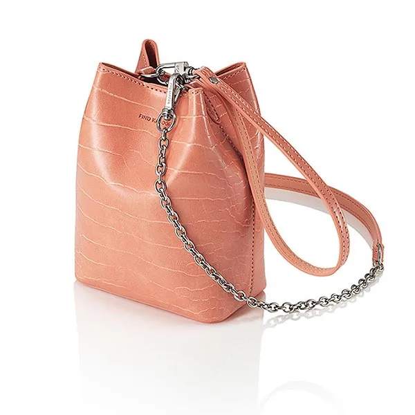 Túi Đeo Chéo Nữ Find Kapoor Mini Pingo Croco FBPG12CCAOP Màu Hồng