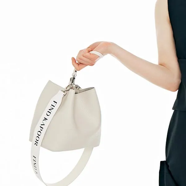 Túi Đeo Chéo Nữ Find Kapoor Pingo Bag 20 Basic Lettering Line Set FBPB20IVX99S01 Màu Trắng Ngà