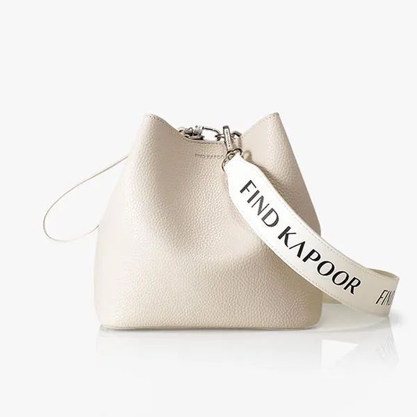 Túi Đeo Chéo Nữ Find Kapoor Pingo Bag 20 Basic Lettering Line Set FBPB20IVX99S01 Màu Trắng Ngà