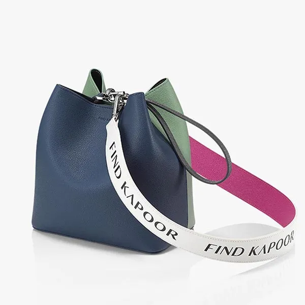 Túi Đeo Chéo Nữ Find Kapoor Pingo Bag 20 Basic Lettering Line Set FBPG20BLBBR Màu Xanh