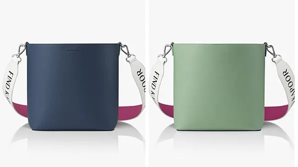 Túi Đeo Chéo Nữ Find Kapoor Pingo Bag 20 Basic Lettering Line Set FBPG20BLBBR Màu Xanh