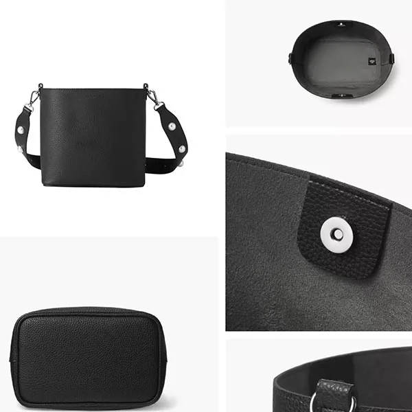 Túi Đeo Chéo Nữ Find Kapoor Pingo Bag 20 Basic Pearl Edition Line Set FBPB20BKX97F06 Màu Đen