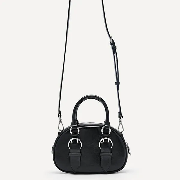 Túi Đeo Chéo Nữ Pedro Mini Buckle Handbag Black 55060020 Màu Đen - Túi xách - Vua Hàng Hiệu