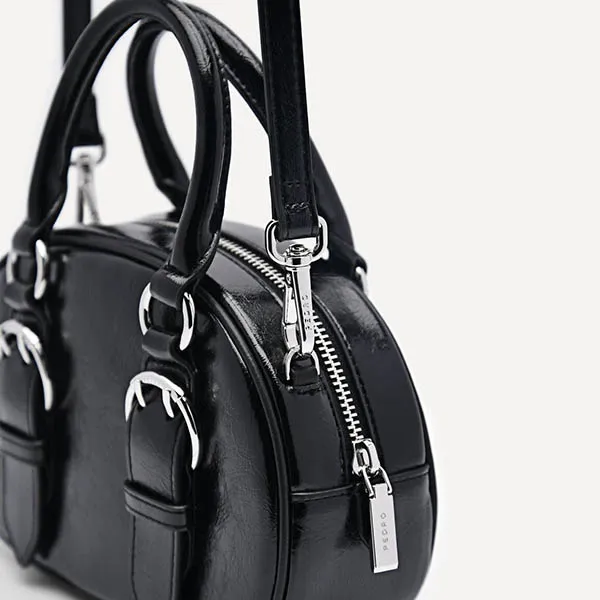 Túi Đeo Chéo Nữ Pedro Mini Buckle Handbag Black 55060020 Màu Đen - Túi xách - Vua Hàng Hiệu
