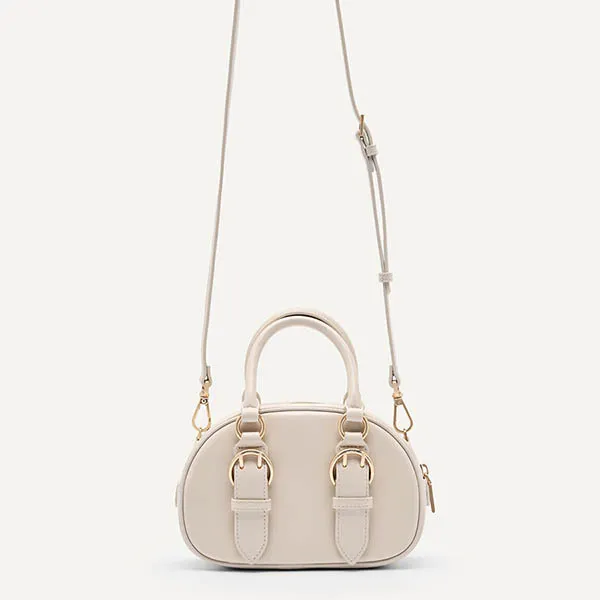 Túi Đeo Chéo Nữ Pedro Mini Buckle Handbag Chalk 55060020 Màu Trắng - Túi xách - Vua Hàng Hiệu