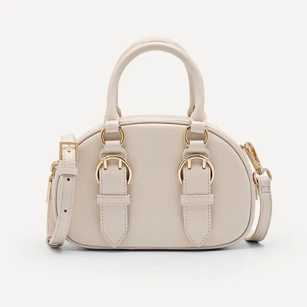Túi Đeo Chéo Nữ Pedro Mini Buckle Handbag Chalk 55060020 Màu Trắng - Túi xách - Vua Hàng Hiệu
