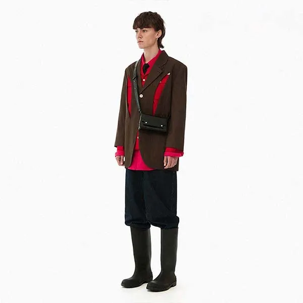 Túi Đeo Chéo Unisex Find Kapoor Marc 18 Crinkled FBMC18CR0BK Màu Đen