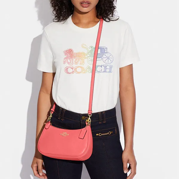 Túi Đeo Vai Coach Teri Shoulder Bag CA209 Màu Hồng