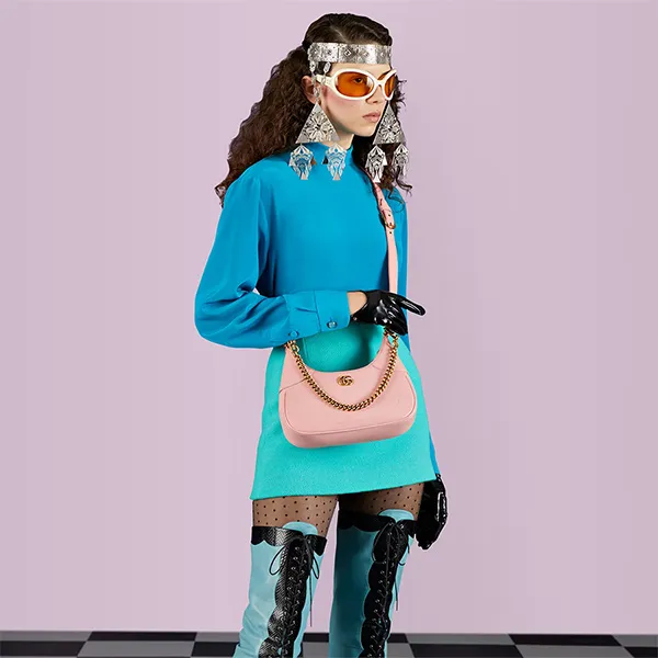 Túi Đeo Vai Gucci Aphrodite Small Shoulder Bag Màu Hồng - Túi xách - Vua Hàng Hiệu