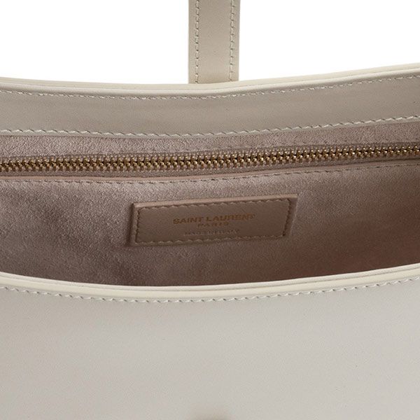 Túi Đeo Vai Nữ Small Yves Saint Laurent YSL 'Le 5 À 7 Hobo Bag In Smooth Leather Màu Trắng Kem - 4