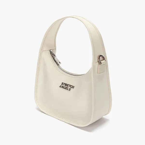 Túi Đeo Vai Stretch Angels Ready To Mini Hobo Bag A-22S-SWBG01021-CRS Màu Trắng