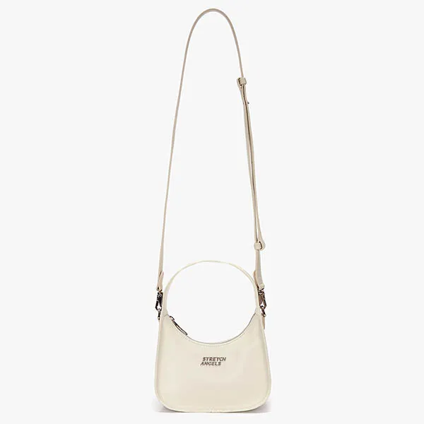 Túi Đeo Vai Stretch Angels Ready To Mini Hobo Bag A-22S-SWBG01021-CRS Màu Trắng