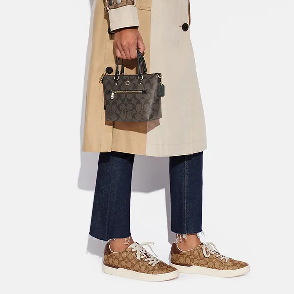 Túi Xách Coach Mini Gallery Crossbody In Signature Canvas CA721 Màu Nâu - Túi xách - Vua Hàng Hiệu