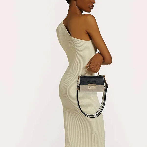 Túi Xách Furla Bella Top Handle Mini Màu Đen Xám