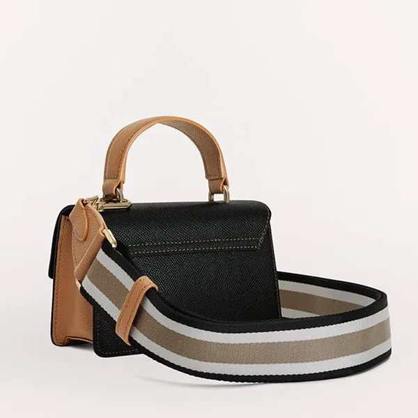 Túi Xách Furla Bella Top Handle Mini Màu Đen Xám