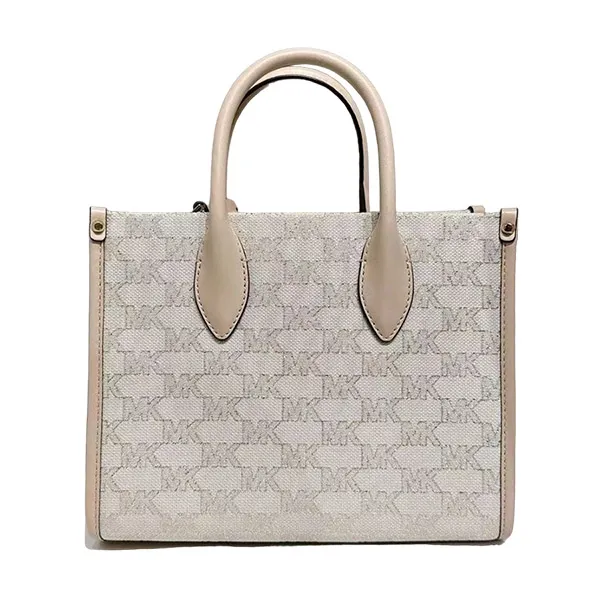 Túi Xách Michael Kors MK Mirella Small Top Zip Crossbody Natural MLT Màu Trắng - Túi xách - Vua Hàng Hiệu