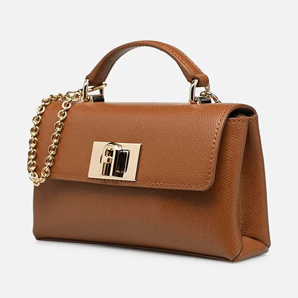Túi Xách Tay Fula 1927 Mini Crossbody Top Màu Nâu