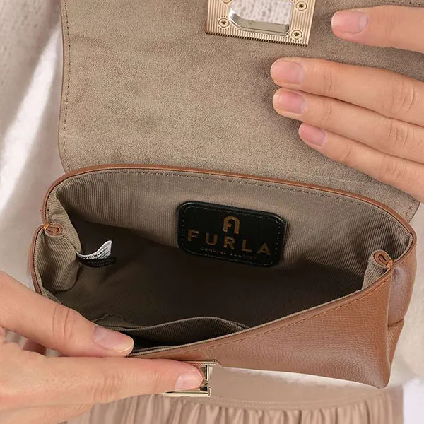Túi Xách Tay Fula 1927 Mini Crossbody Top Màu Nâu