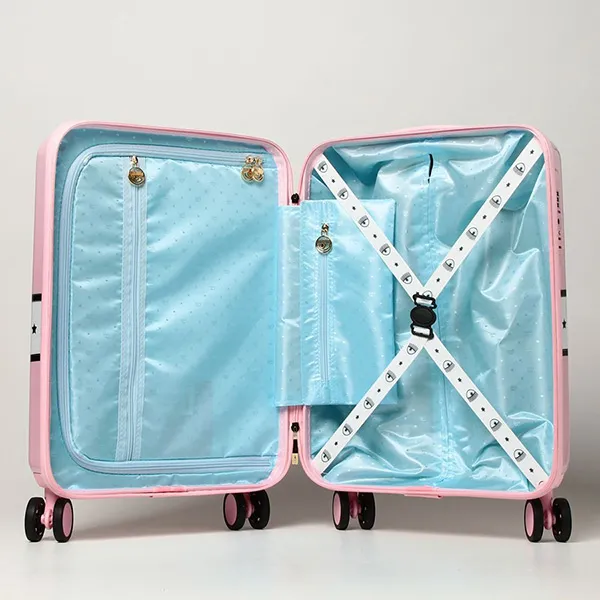Vali Chiara Ferragni Logomania Hardshell Suitcase Màu Hồng Size Cabin - Túi xách - Vua Hàng Hiệu