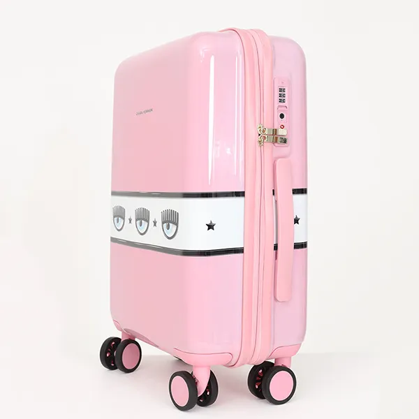 Vali Chiara Ferragni Logomania Hardshell Suitcase Màu Hồng Size Cabin - Túi xách - Vua Hàng Hiệu