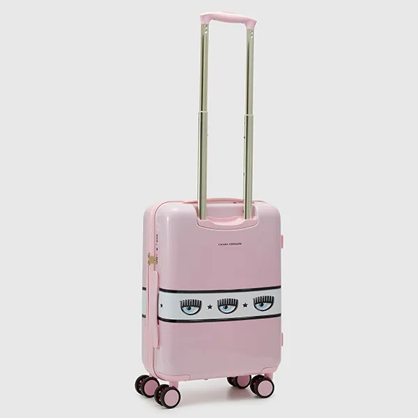 Vali Chiara Ferragni Logomania Hardshell Suitcase Màu Hồng Size Cabin - Túi xách - Vua Hàng Hiệu