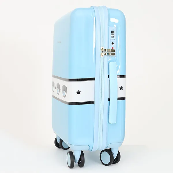 Vali Chiara Ferragni Logomania Hardshell Suitcase Màu Xanh Nhạt Size Cabin - Túi xách - Vua Hàng Hiệu