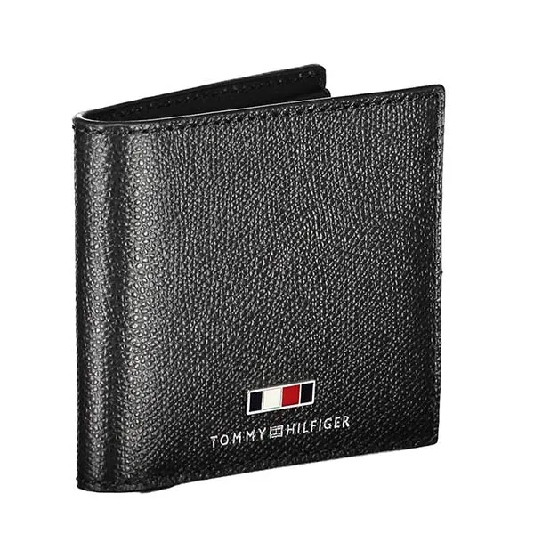 Ví Nam Tommy Hilfiger Men's Leather Wallet AM0AM07615_NERO_BDS Màu Đen