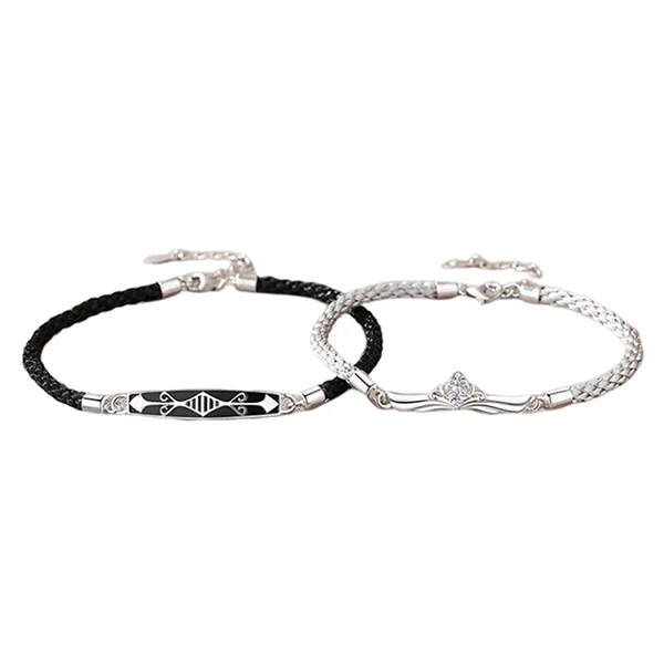 Vòng Đeo Tay Đôi LiLi Jewelry Đính Đá CZ Charles Lili_464255 Màu Xám/Đen - Trang sức - Vua Hàng Hiệu