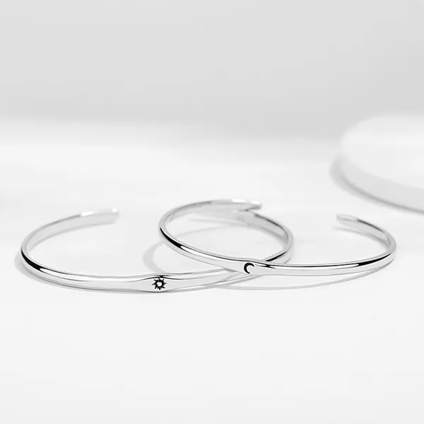 Vòng Đeo Tay Đôi LiLi Jewelry Sun And Moon Lili_836993 Màu Bạc - Trang sức - Vua Hàng Hiệu