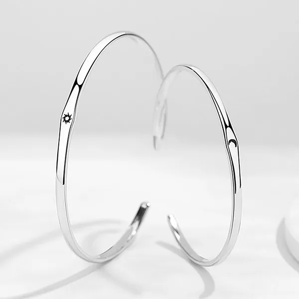Vòng Đeo Tay Đôi LiLi Jewelry Sun And Moon Lili_836993 Màu Bạc - Trang sức - Vua Hàng Hiệu