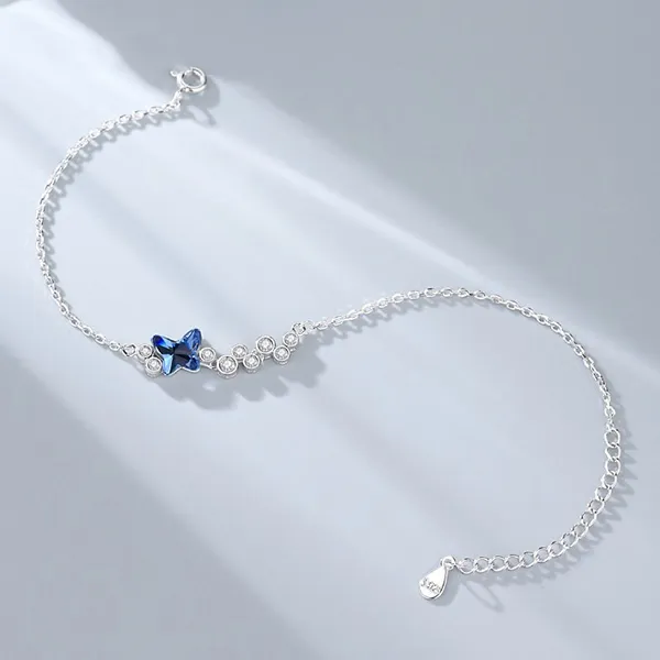 Vòng Đeo Tay LiLi Jewelry Butterfly Đính Đá Swarovski, CZ Lili_327692 Màu Bạc - Trang sức - Vua Hàng Hiệu