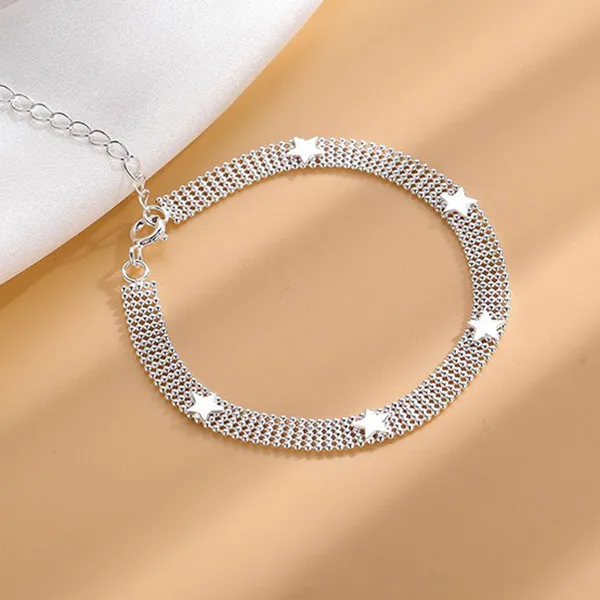 Vòng Đeo Tay LiLi Jewelry Chuỗi Hạt Tròn, Ngôi Sao Lili_325519 Màu Bạc - Trang sức - Vua Hàng Hiệu