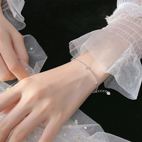 Vòng Đeo Tay LiLi Jewelry Chuỗi Tròn Lili_669664 Màu Bạc - Trang sức - Vua Hàng Hiệu