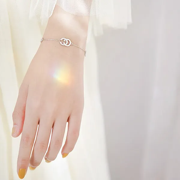 Vòng Đeo Tay LiLi Jewelry Double C Lili_138325 Màu Bạc - Trang sức - Vua Hàng Hiệu